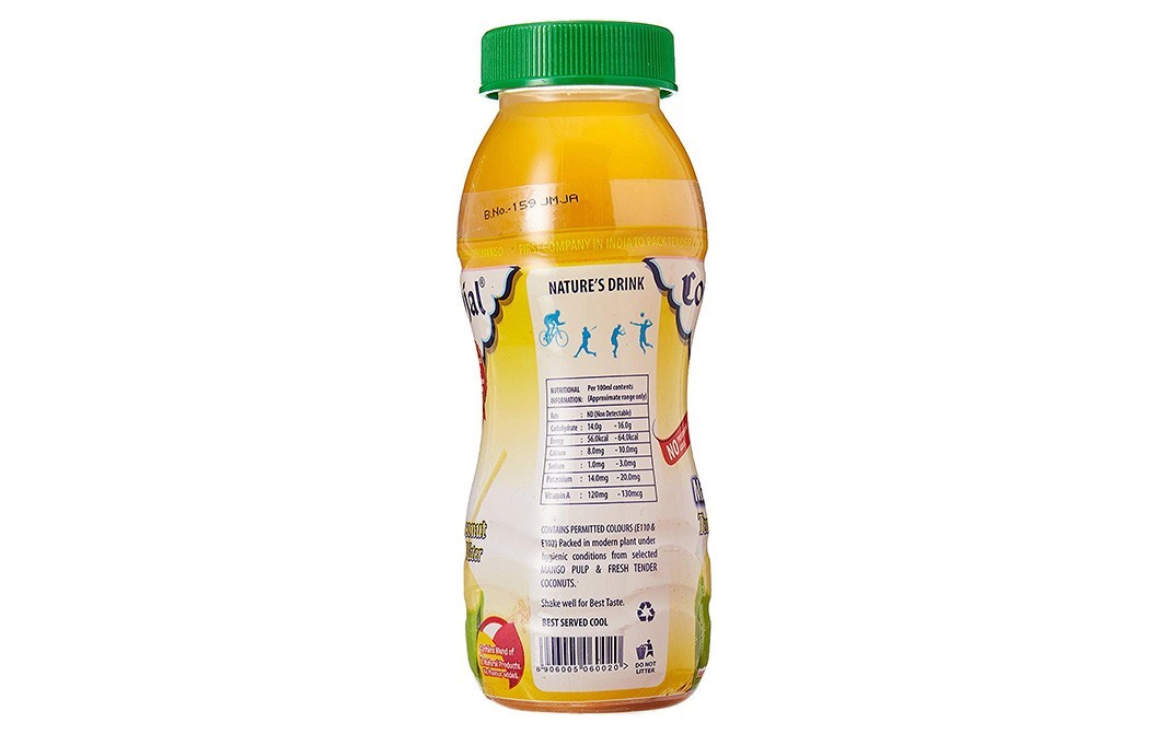 Cocojal Mango Tender Coconut Water   Bottle  200 millilitre